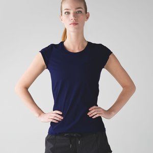 Lululemon SUNAWAY RUNAWAY SHORT SLEEVE Hero Blue 4
